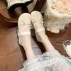 French Retro and Sweet One-word with Flat Shoes, Spring and Summer New Ballet Style Shallow Mouth Mary Jane Single Shoes Women