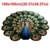 Soft Peacock Carpet Special-shaped Door Gasket Durable Blanket  for Living Room Tea Table Bedside