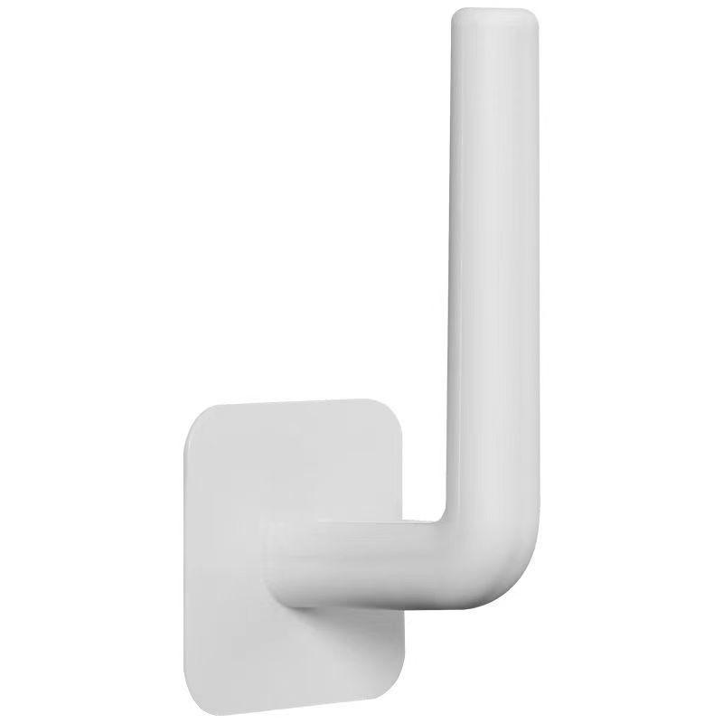 Punch-Free Multifunctional Wall-Mounted Storage Rack: Rag Hanger & Paper Towel Holder.