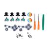 QM21070941 Joystick Replacement Kit Silicone 3D Analog Gamepad Thumbstick Repair Kit for Xbox One