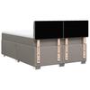 Box Spring Bed with Mattress Taupe 140 x 200 cm Fabric