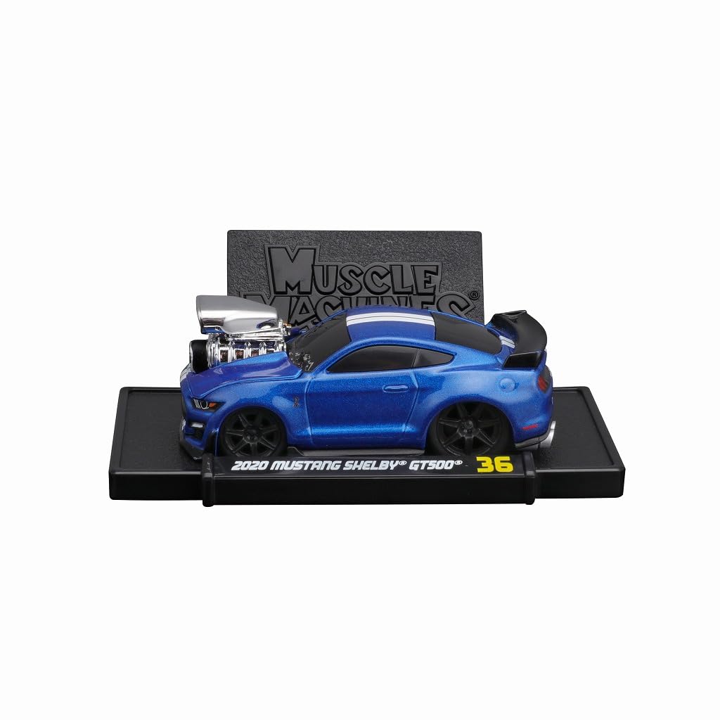 Maisto Muscle Machines Series 1/64 MM 2020 Mustang Shelby GT500 Blue Finished Product MS15576BL