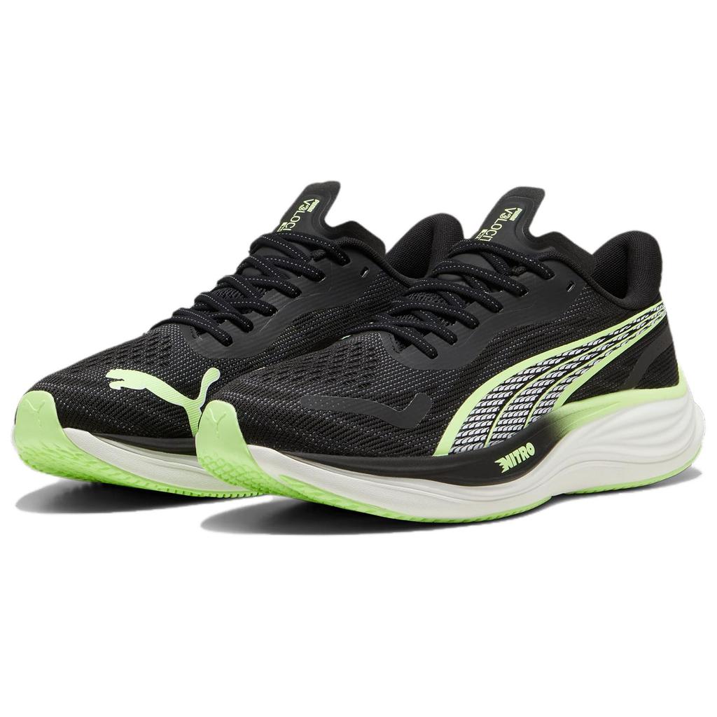 Puma Velocity Nitro 3 Black Fizzy Apple Men Sneakers 377748-14