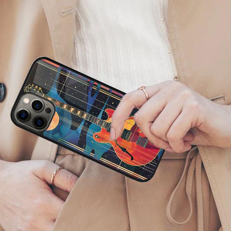 Music Electric Guitar Magnetic Phone Case For APPLE iPhone 17 Air 16 14 13 12 Pro Max 15 Plus Wireless Charge With MagSafe Cover