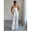 Western Style New Fashion Sexy Tube Top Top High Waist Wide Leg Pants Two-Piece Set Top and Pants Set