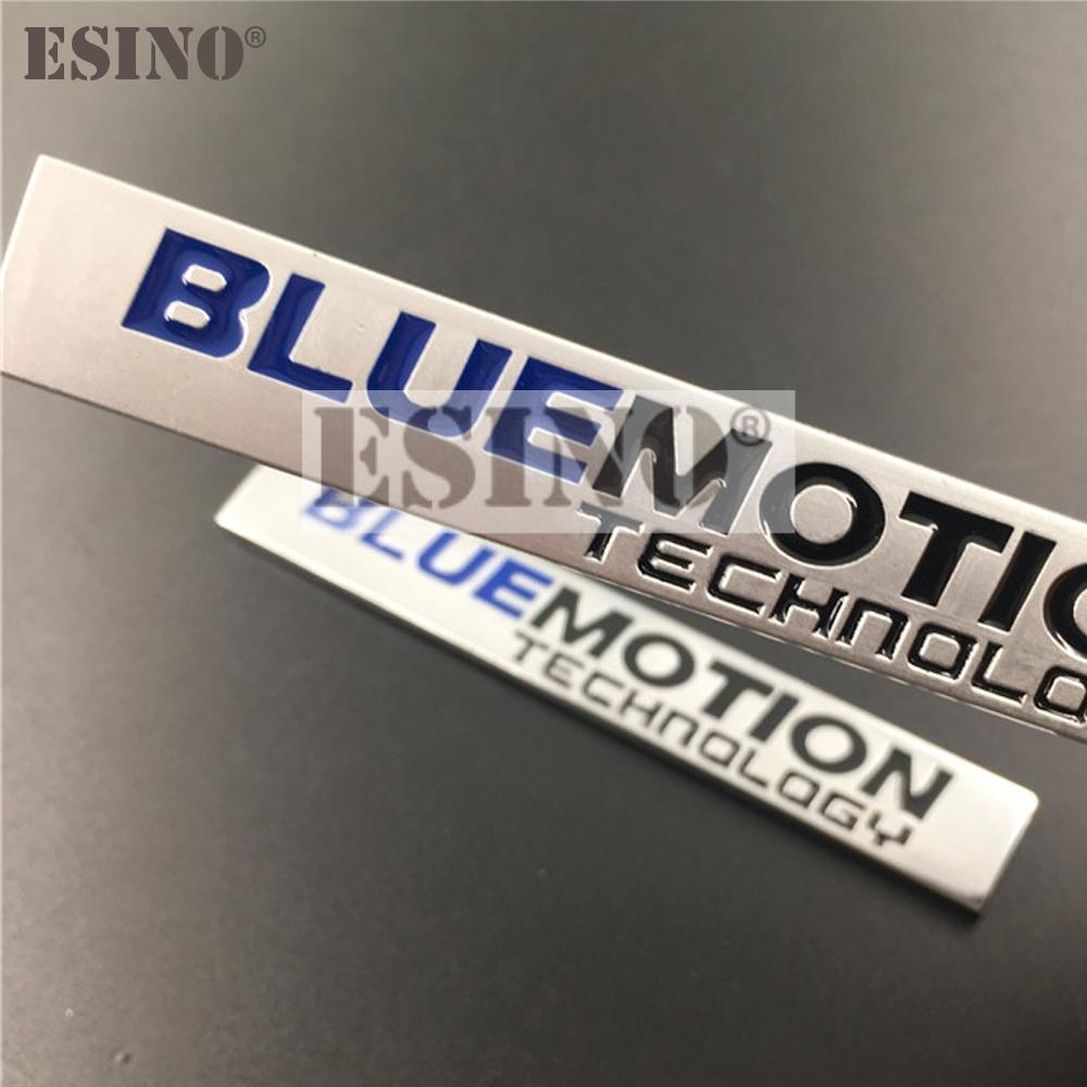 Car Styling 3D Metal Chrome Zinc Alloy Emblem Blue Motion Technology Car Body Badge Emblem For Volkswagen Golf Passat Tiguan