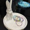 Animal Shaped Jewelry Storage Tray 3D Printed Bunny Ornament Necklace Display Tray  Home Desktop