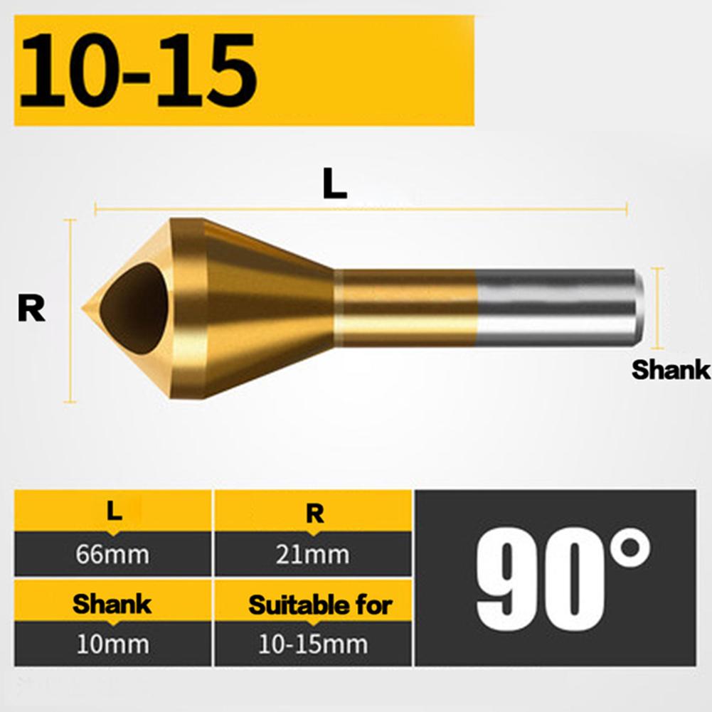 1 шт., зенковка из быстрорежущей стали с титановым покрытием и сверло для снятия заусенцев, инструменты для резки конических отверстий