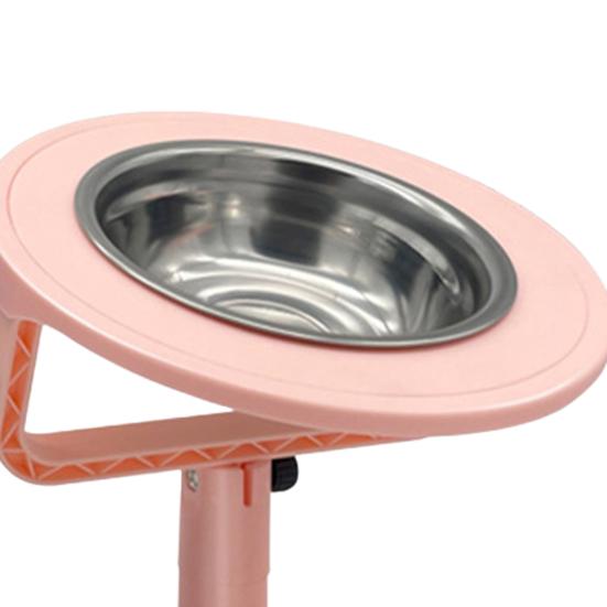 Приподнятая миска для кошачьего корма Регулируемая Наклонная Миска для питомца из нержавеющей стали Нескользящая Приподнятая