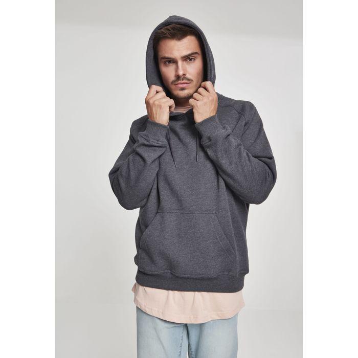 Sweatshirt À Capuche - Urban Classic - Gris - Manches Longues - Mixte - Taille Jusqu'à 6XL