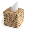 Rattan Woven Water Hyacinth Tissue Box - Lid Included Sanitary Paper Box Household Living Room Pumping Paper Storage Organizer