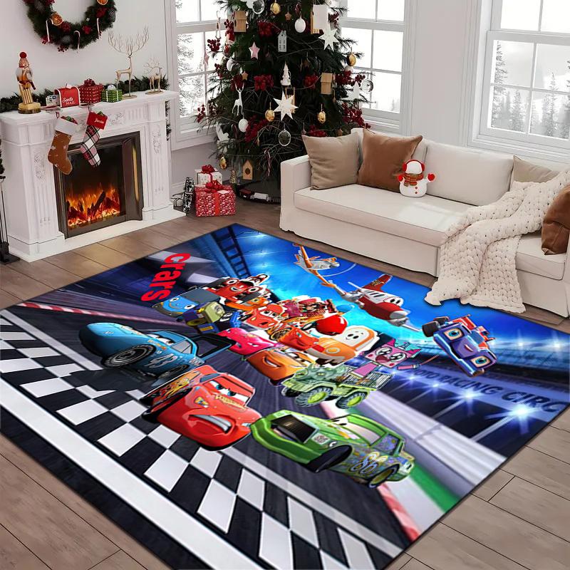 1PC Lightning McQueen Rug - home decoration Carpet For Living Room Bedroom Flooring Computer Chair Area Rug