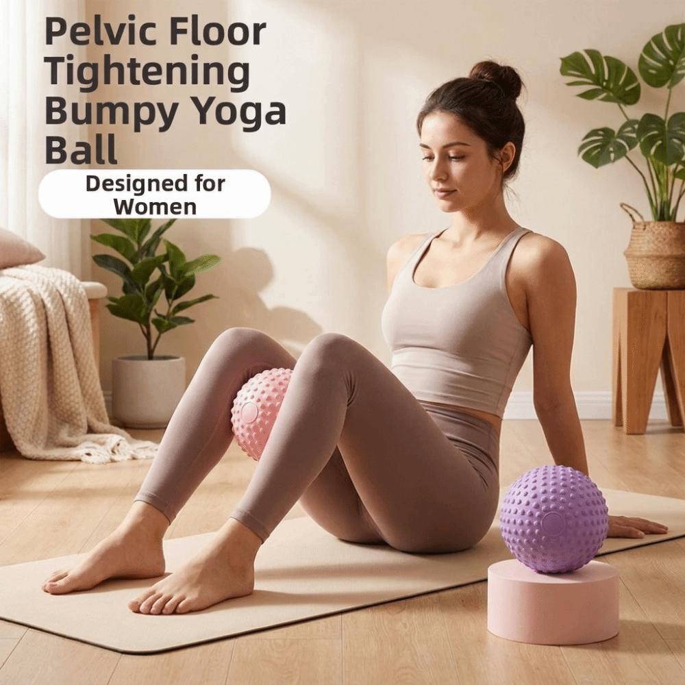 PVC Fitness Yoga Ball Thickening Massage Ball Household Abdominal Pressure Ball  Women