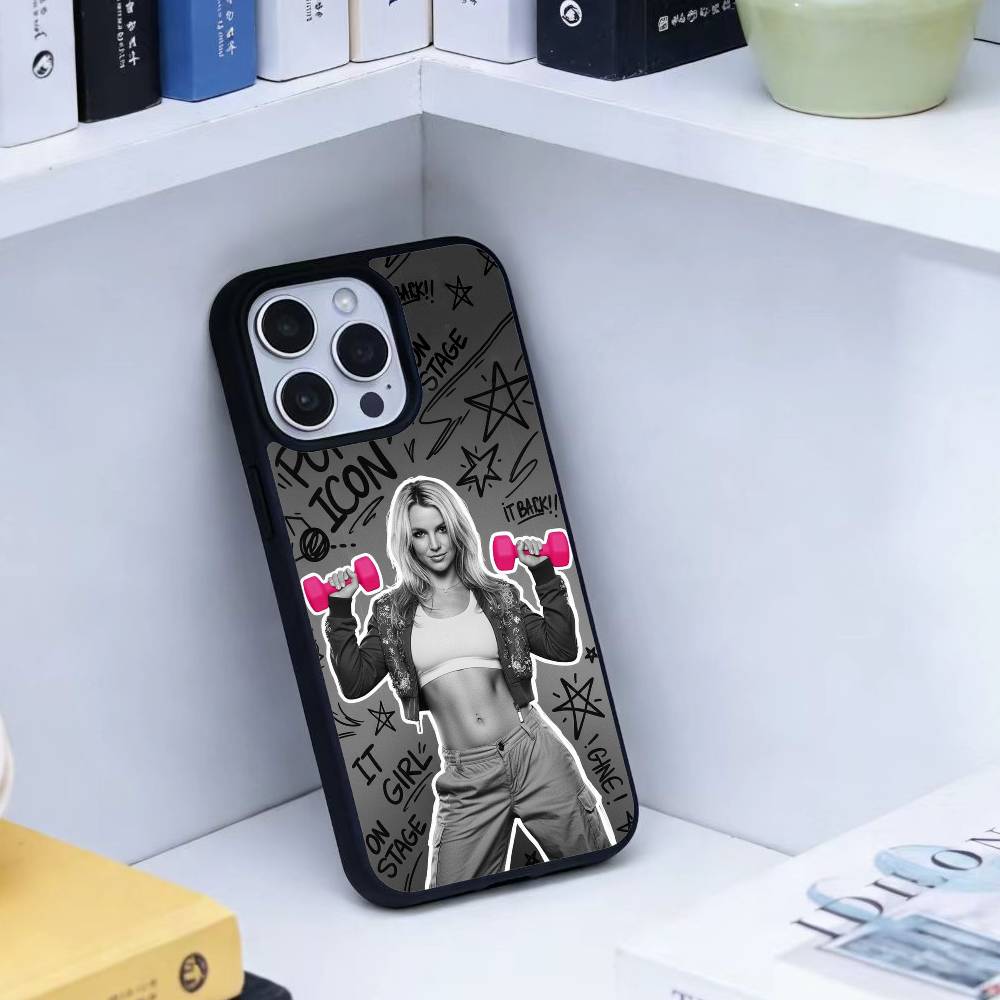 Чехол для телефона J-Singer B-Britney Spears для iPhone 17,16,15,14,13,Pro,Max,Plus, Магнитный для беспроводной зарядки Magsafe