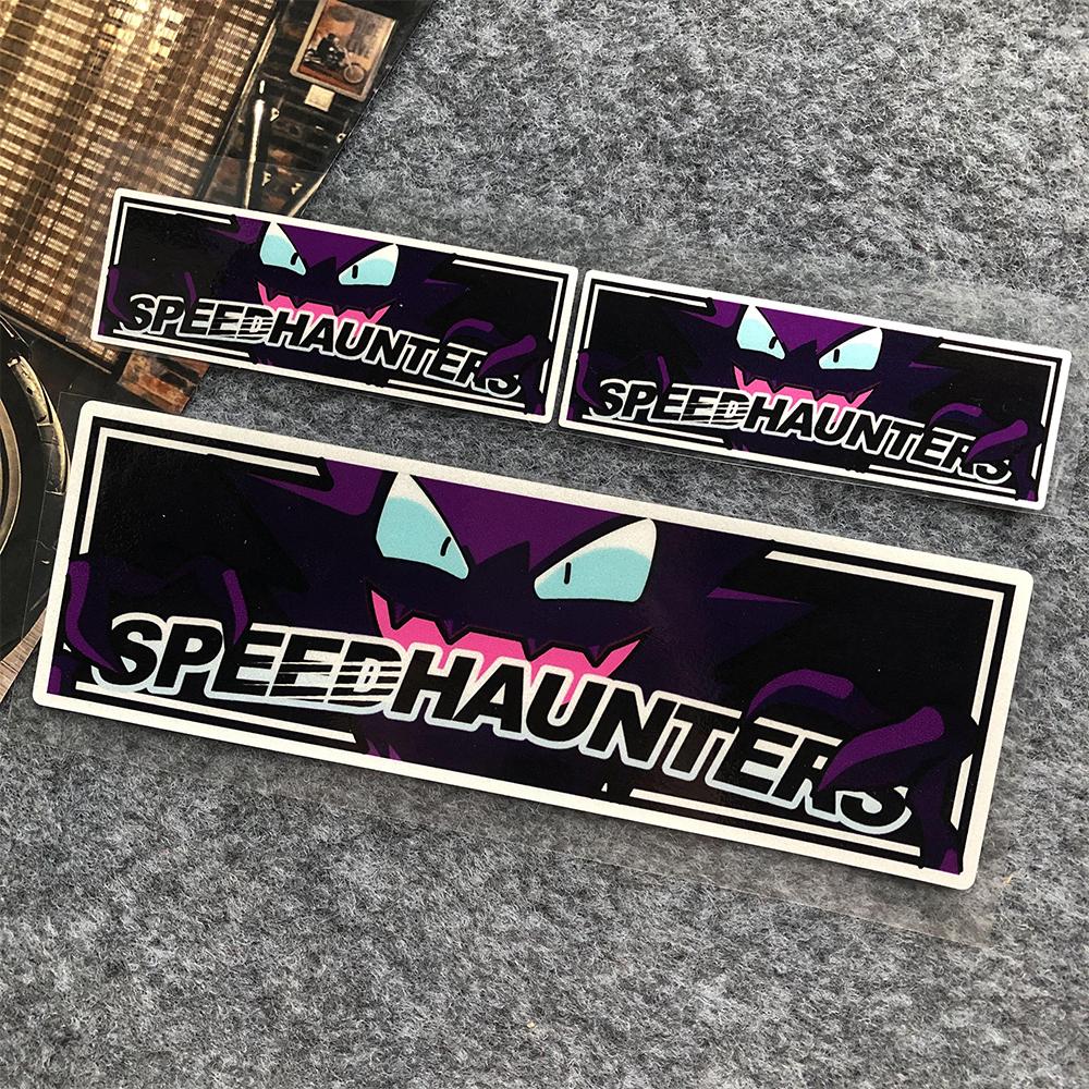Светоотражающие Лазерные Наклейки на Автомобиль Speed Hunter Jdm На Кузов Стекло Фары Задние Фонари Креативный Текст Декор Аксессуары Наклейка