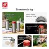 ZWILLING 316L Stainless Steel Insulated Mug with Tea Filter and Handle