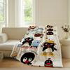 Cartoon P-Pingu Cute Blanket Warm Soft Suitable For Bedroom Sofa Bed Living Room Office Travel Camping Gifts