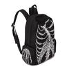 Multifunctional School Bags Unisex Skull Skeleton Printed Backpack Gothic Designer Travel Bag