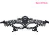 Halloween Black Queen Lace Mask No Fixed Shape Embroidery Appliques Party Costume Carnival Mask Woman Masquerade Mask