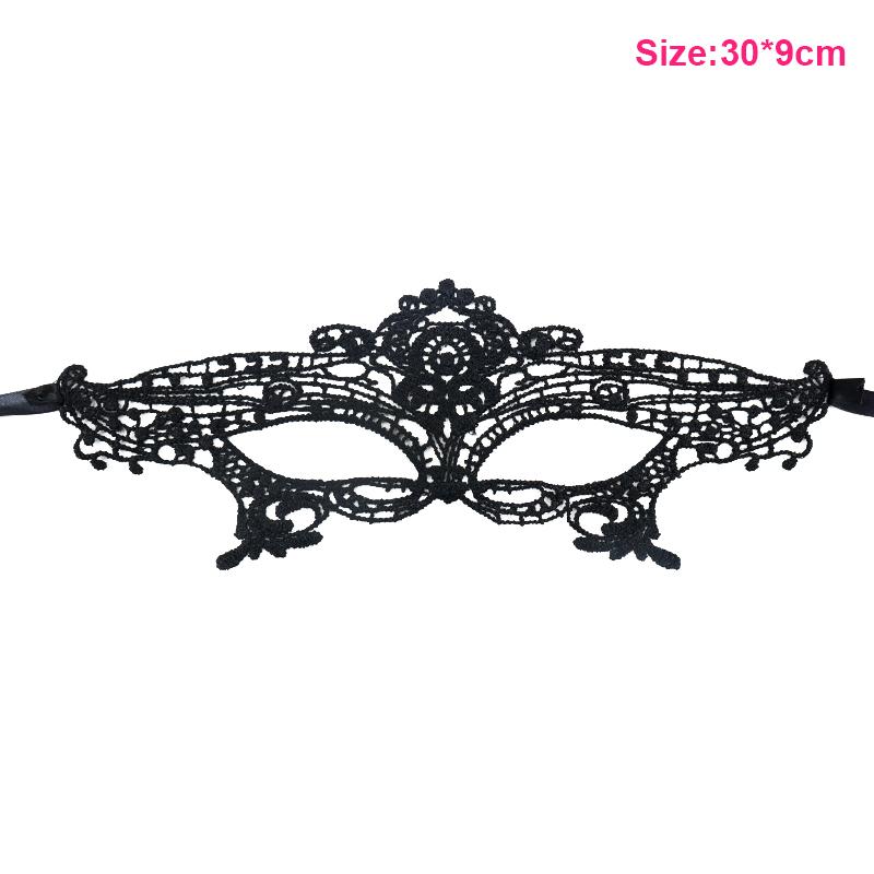 Halloween Black Queen Lace Mask No Fixed Shape Embroidery Appliques Party Costume Carnival Mask Woman Masquerade Mask
