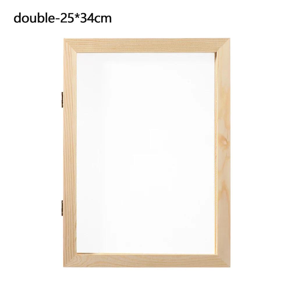 Multi-size Paper Making Mould Frame DIY Papermaking Paper Making Screen Learning Wood Handcraft Gift Wooden Mesh Mold