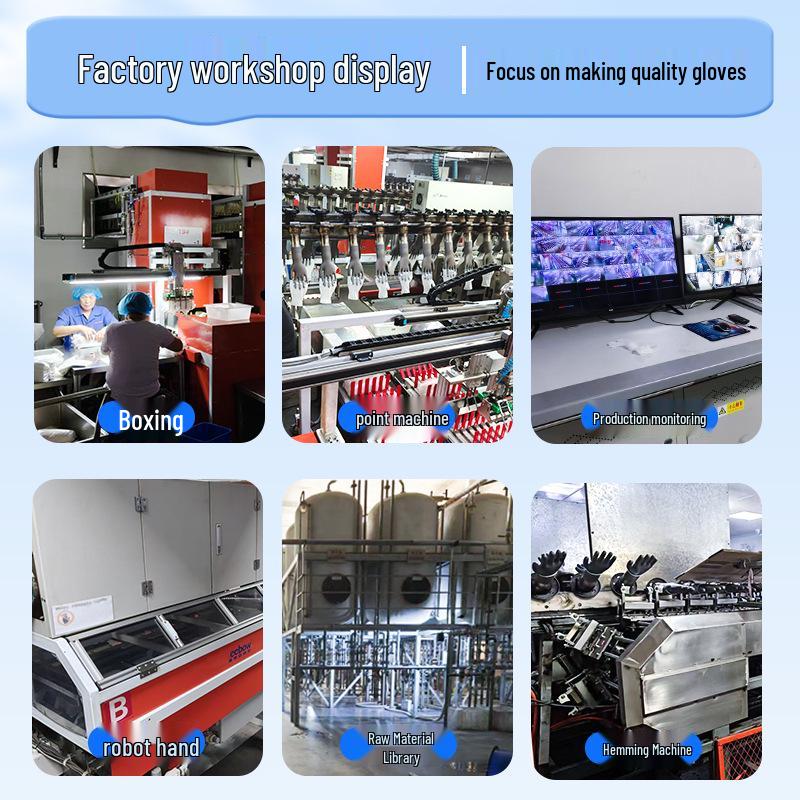 Thickened Non-slip Diamond Texture Nitrile Gloves for Household, Kitchen, Industrial, and Automotive Repair