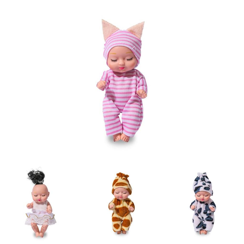 Реборн Спящая Кукла Девочка ПВХ BJD Игрушка с Подвижными Суставами и Мягкой Одеждой