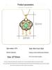 Vintage Court Style Enamel Filigree Necklace with Inlaid Green Chalcedony Ruyi Lock for Women