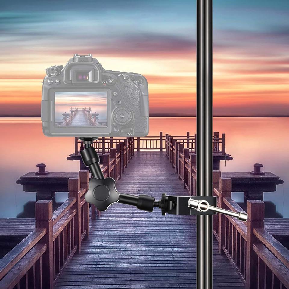 7|11|20-дюймовый металлический шарнирный кронштейн Magic Arm, держатель-суперзажим, стойка для зеркальной камеры, аксессуары для фотостудии, реквизит