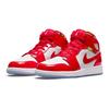 Air Jordan 1 Mid SE GS Barcelona Sweater Детские кроссовки Красный Чили-Красный Белый DC7248-600