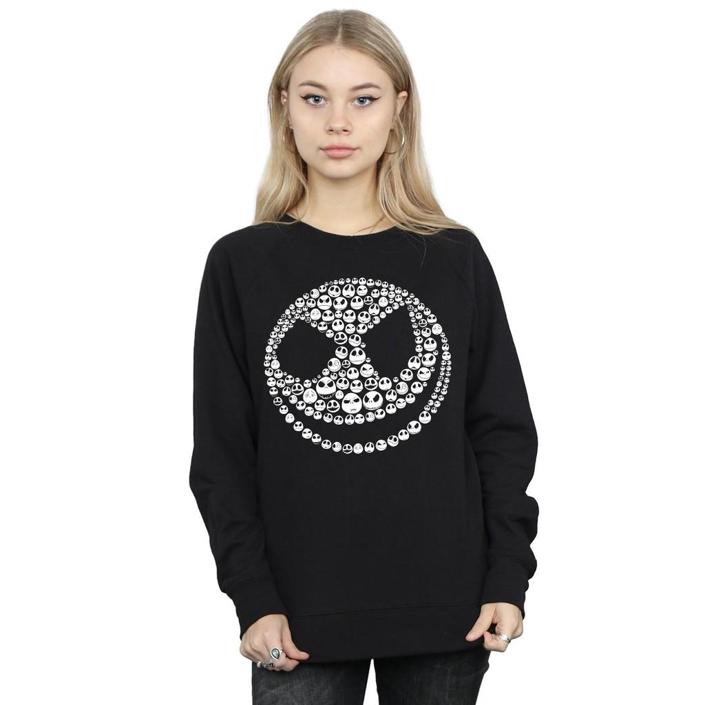 Disney Womens/Ladies Nightmare Before Christmas Jack Skull Collage Sweatshirt