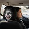 2Pcs Polyester Car Scary Ghost Face Decor Cover  Car Interior Decoration