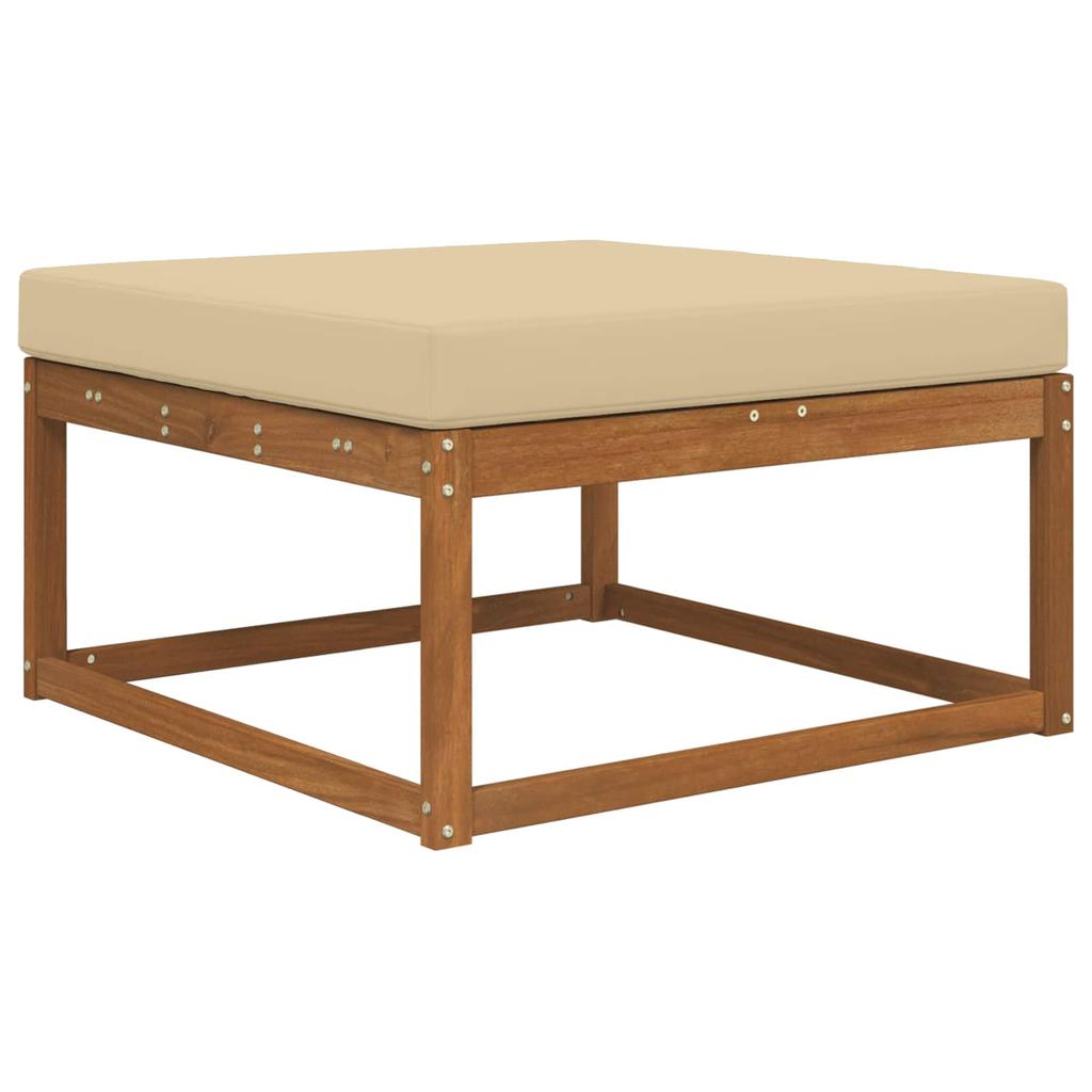 Outdoor Sofa Cushion Beige 80 x 80 x 8 cm Polyester