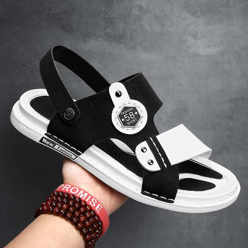 Sandals for Men Driving Two Wear 2025 New Summer Non-slip Slippers for Men Wearing Waterproof Men's Sandals