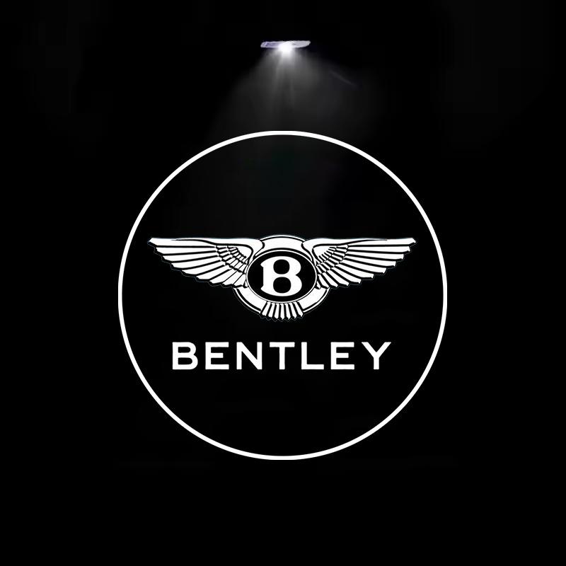 2Pcs High Bentley LED Car Door Welcome Lamp HD Logo Projector Light For Bentley Continental GT Flying Spur ArnageBentaygaMulsann