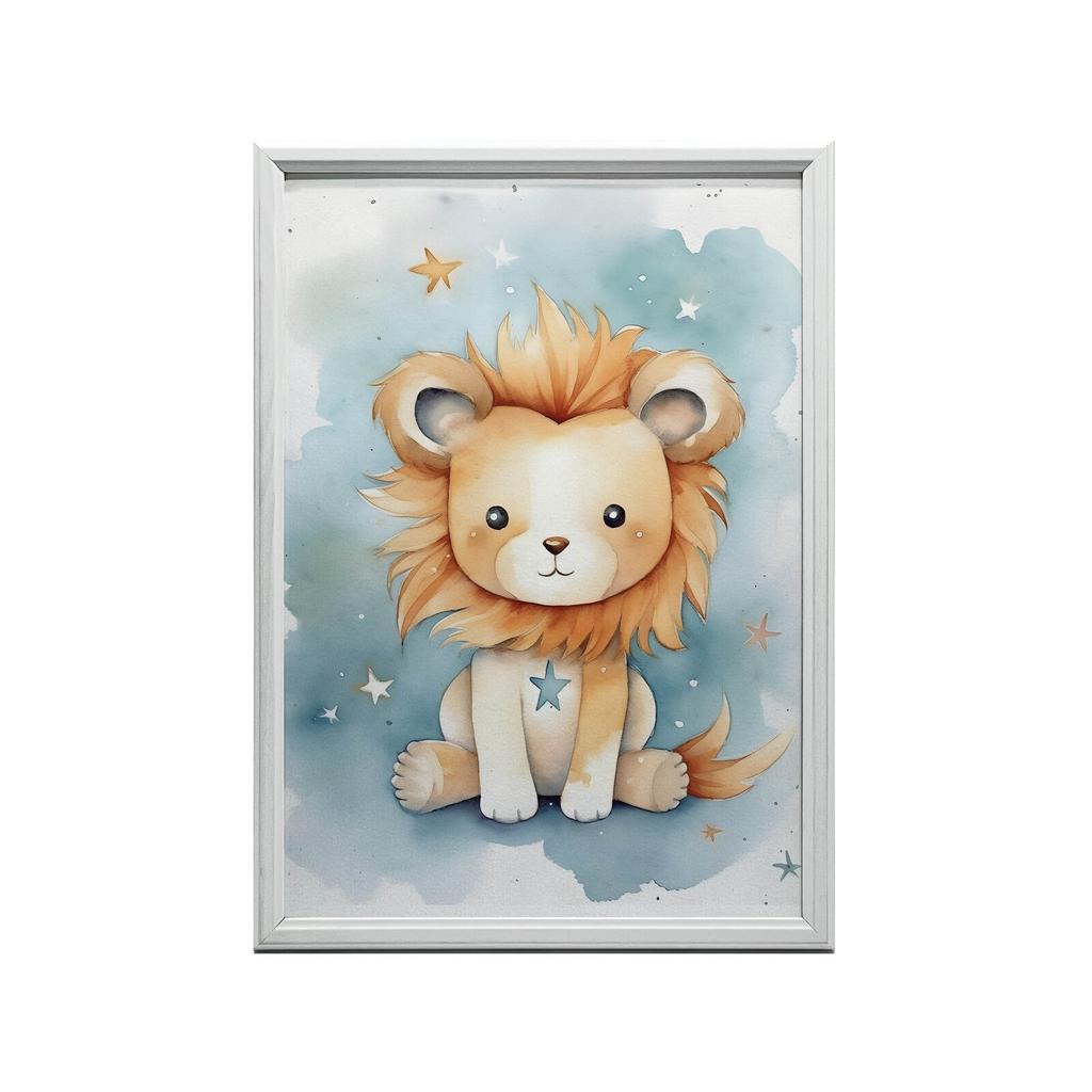 Lwi Blask Marzeń Lwi Blask Marzeń, 30X40 Cm, Rama Aluminiowa Złota, Papier Matowy 230 Gsm