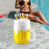 Inflatable Cooler Ice Bucket Portable Holder with Air Pump Creative Cold Drink Container for