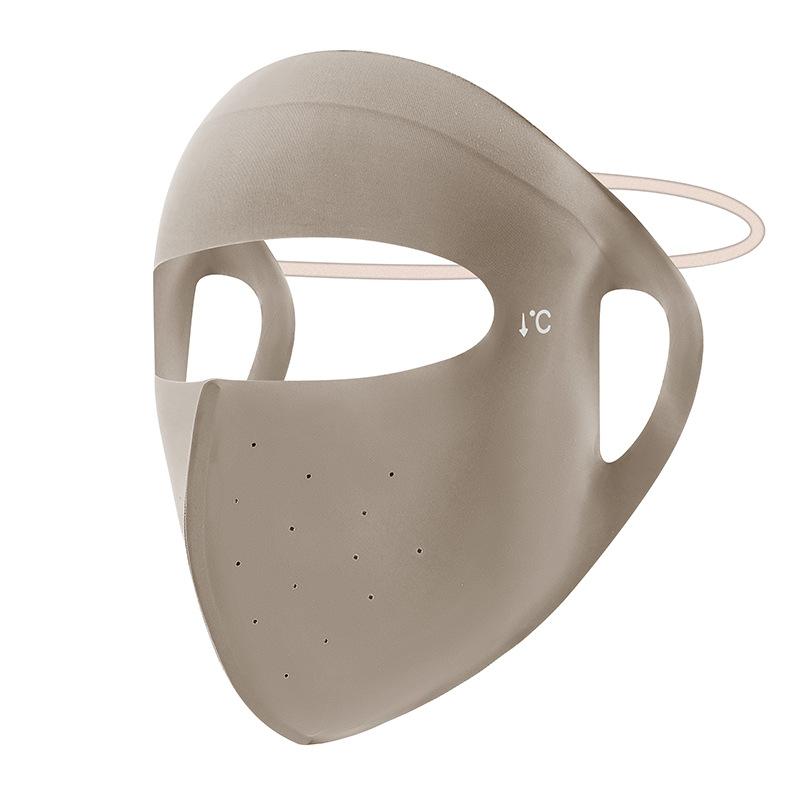 Ice Silk Face Mask Summer Thin Breathable Sun Protection Full Face Balaclava UV Shield for Cycling Hiking Fishing Outdoor Versatile Headwear