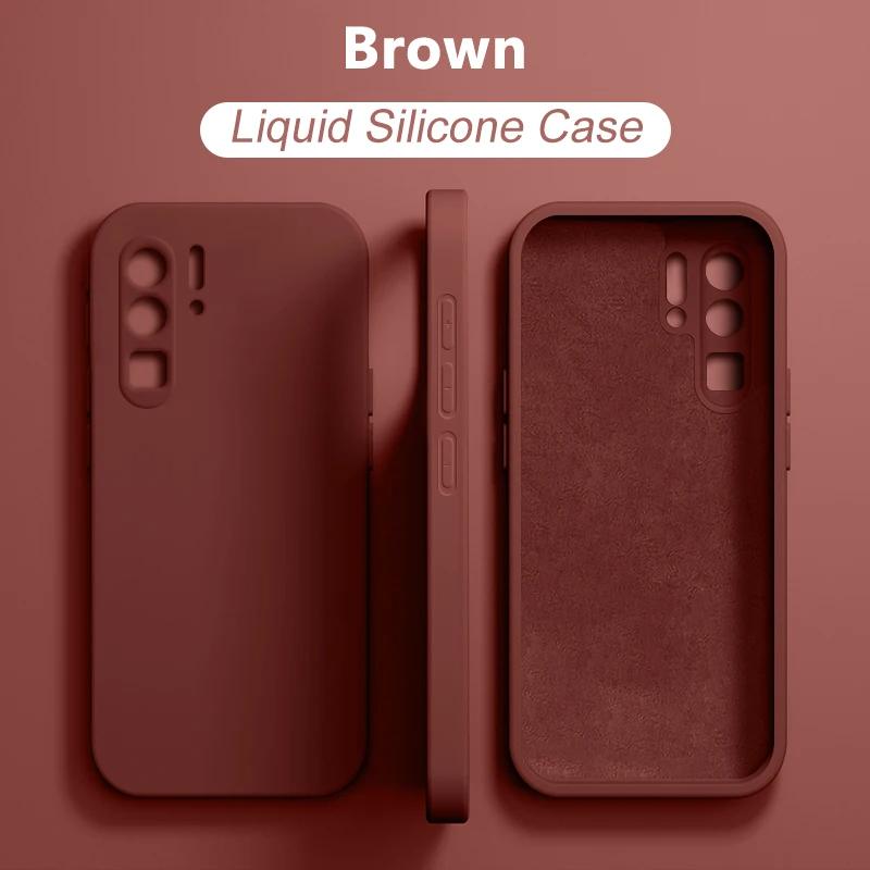 Для Huawei P30 P50 P40 P20 Pro Lite Чехол Квадратный жидкий силиконовый чехол для телефона Huawei Honor 50 60 Mate 30 20 Nova 9 Pro Чехол