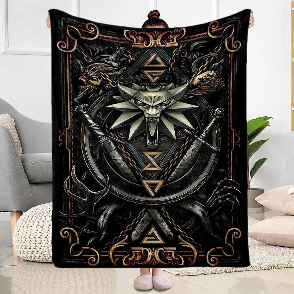 Halloween 1 Blanket Warmthful Decor Perfect for Bed Office Office Chair Four Seasons Universal Digital Print