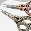 Stainless Steel Cross Stitch Light Luxury Small Scissors Baroque Style Vintage Scissors - Plum Blossom Model