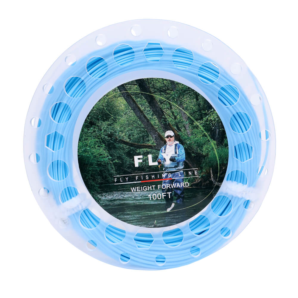Raprance Floating Fly Fishing Line with 2 Welded Loops, Weight Forward Floating Fly Line, 100FT(3F,4F,5F,6F,7F,8F)