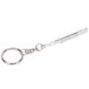 Flute Keychain Metal Key Ring Gift Decoration Musical Instrument Ornament Silver