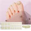 Semi Cured Gel Toe Nail Strips Long Lasting Nail Polish Strips Salon Gel Nail Sticker Nail Art Wrap Decoration for Women