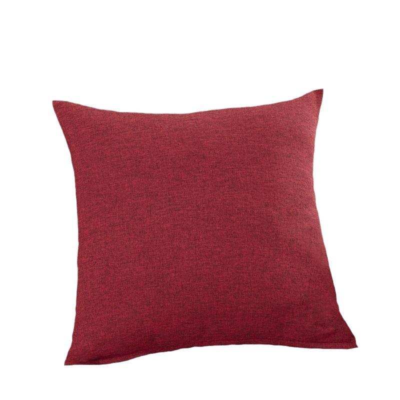 Льняная подушка однотонная диванная офисная подушка для сна поясничная подушка брезентовая наволочка для подушки спинка автомобиля