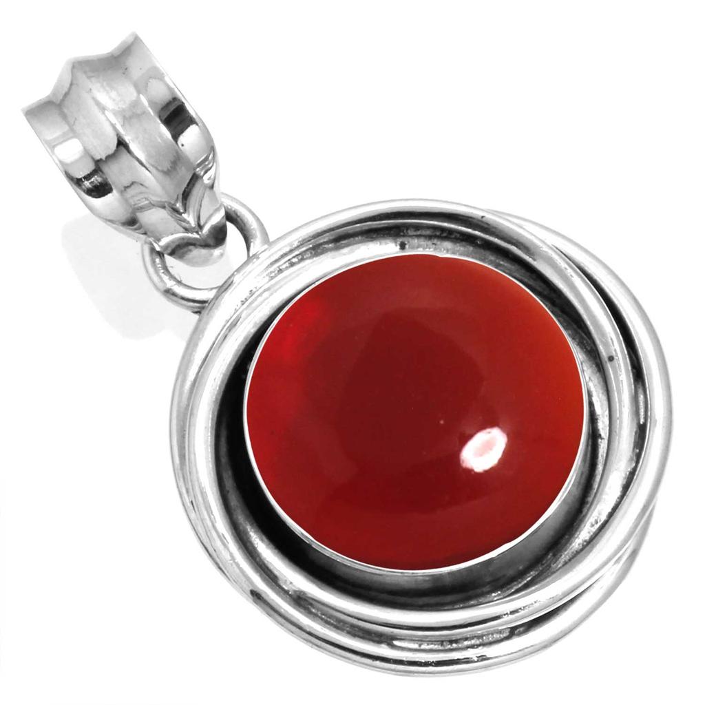 925 Sterling Silver Pendant Women Gemstone Handmade Jewelry Wedding Gift Amber Amethyst Black Onyx Carnelian Garnet Quartz Green Onyx Gold Stone