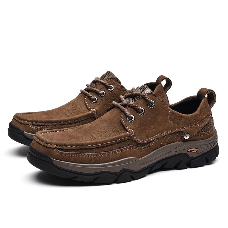Fashion New Large Size Men's Shoes Genuine Leather Flats Men Loafers High Quality Outdoor Men Sneakers Breathable Male Casual Shoes