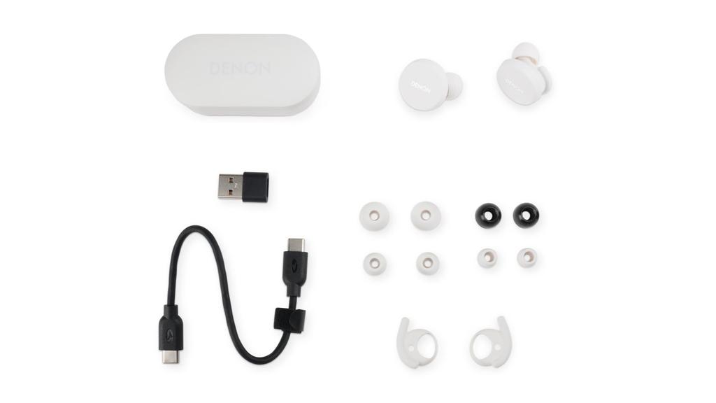 Denon Wireless Earphones Bluetooth PerL Personalized Microphone White AHC10PLWTEM AH-C10PL Function/aptX/IPX4 Splashproof/QuickSwitch/With