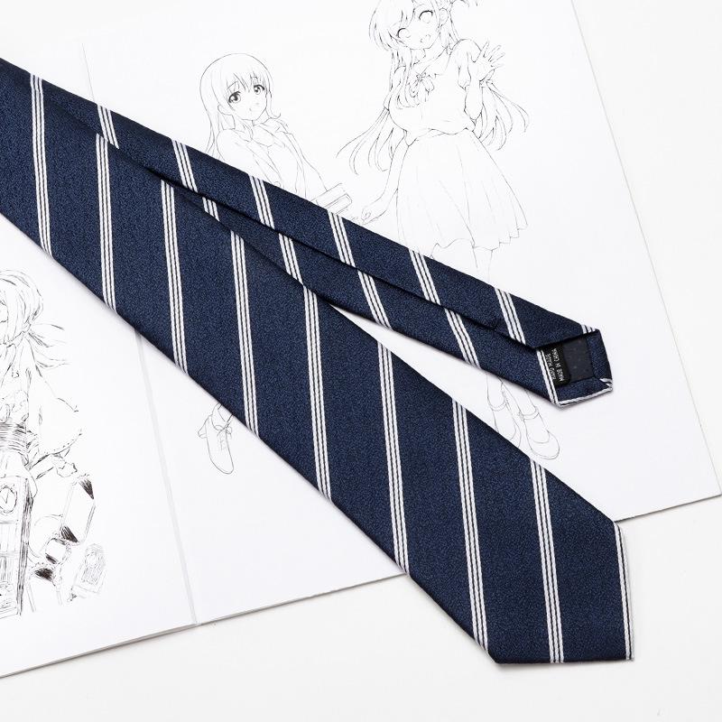 Женская рубашка JK Academy, не требующая глажки, в красную/коричневую полоску, с синим галстуком ручной работы кофейного цвета