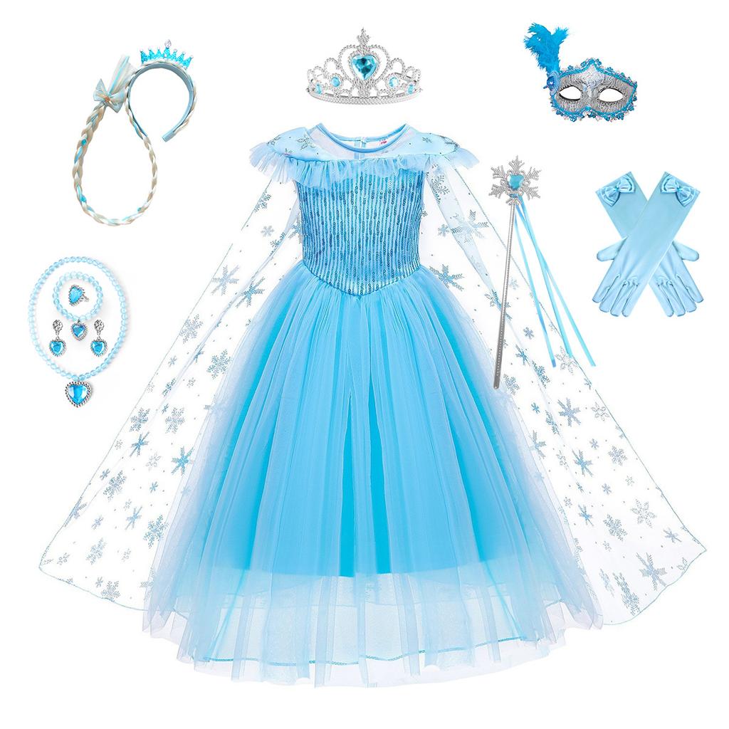 Платья принцессы для девочек, одежда для вечеринки, дня рождения, платье принцессы, детский костюм, От 2 до 10 лет